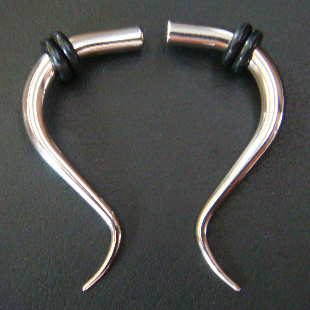 8g 3mm Ear Plugs Rings Earlets Earrings 8 Gauge Talon Body Piercing on